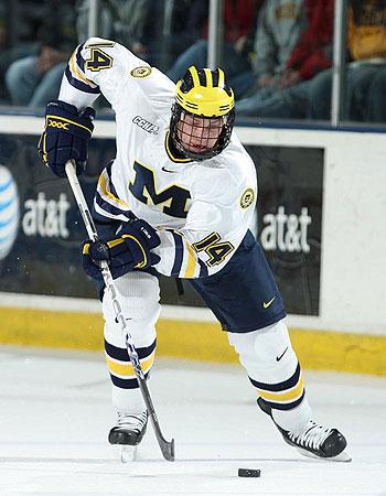 Brian Lebler playing for the Michigan Wolverines